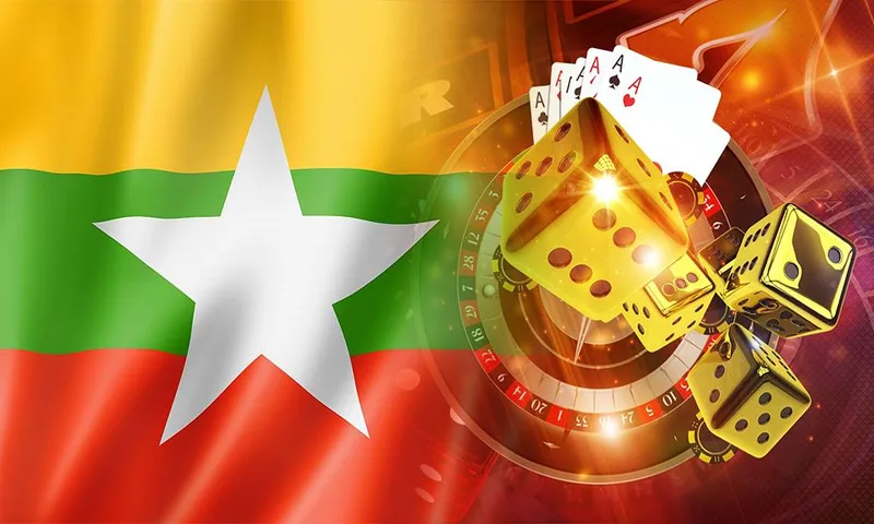 Legal scale of justice with Myanmar legal code and cyber security padlock