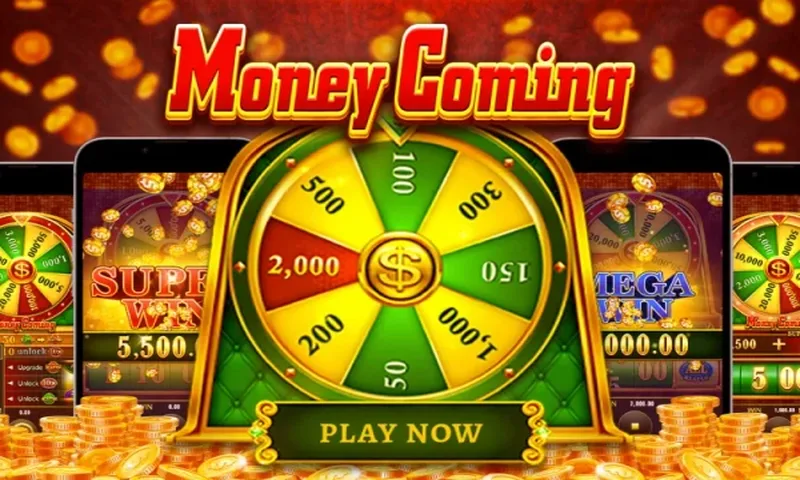 JILI Money Coming slot reels with digital numbers and special bonus wheel