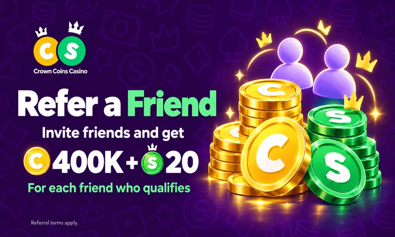 Refer a friend bonus graphic showing two friends sharing golden coins and referral link